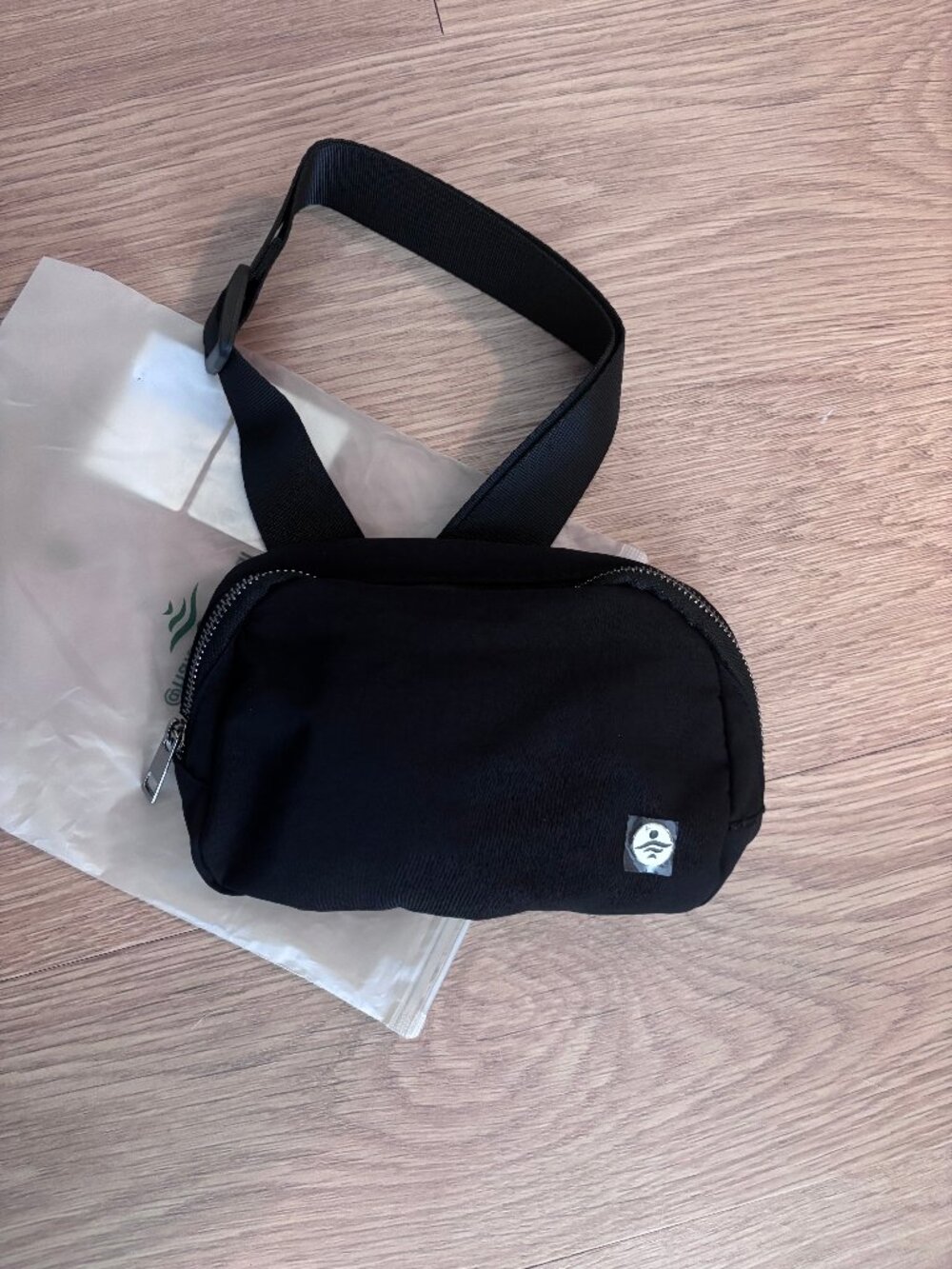 Halara Womens Black Casual Waist Bag Fanny Pack Crossbody Belt Bag, NEW